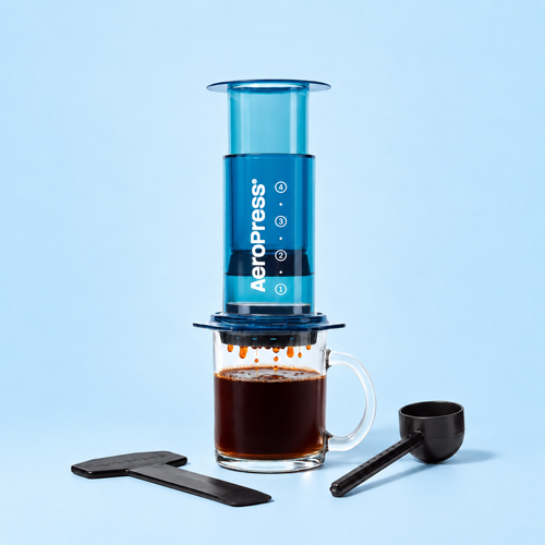 AeroPress Blue  - edicion limitada - cafetera de prensa manual