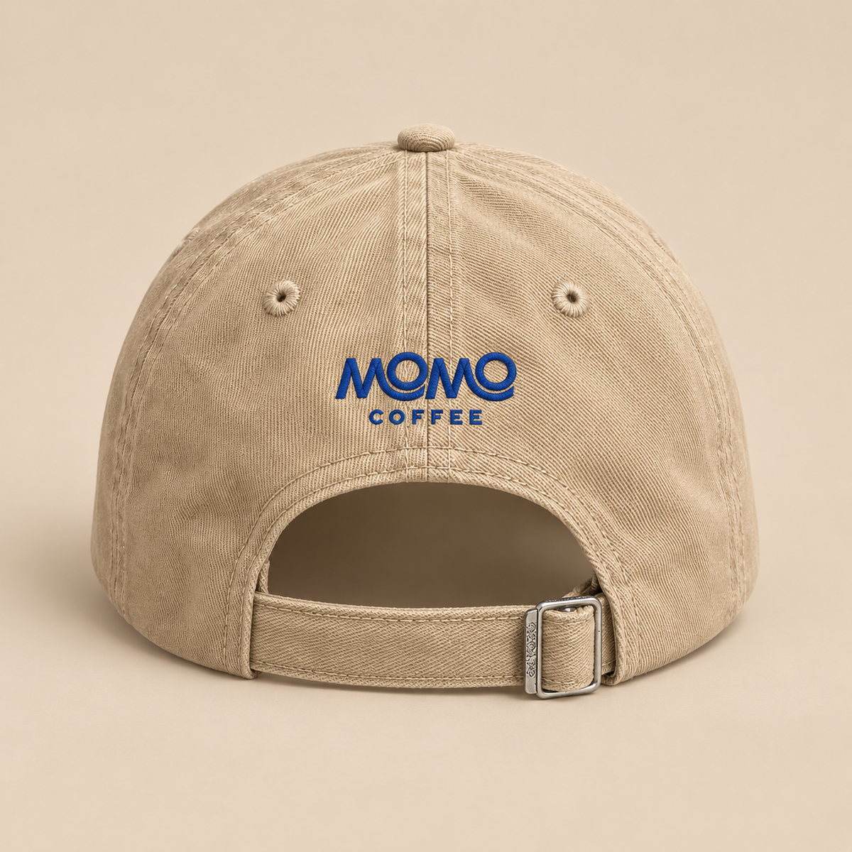MOMO Gorra Beige con dieseño de vaso to go